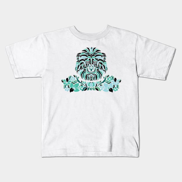 Lion Artwork Design Kids T-Shirt by Utopia Shop